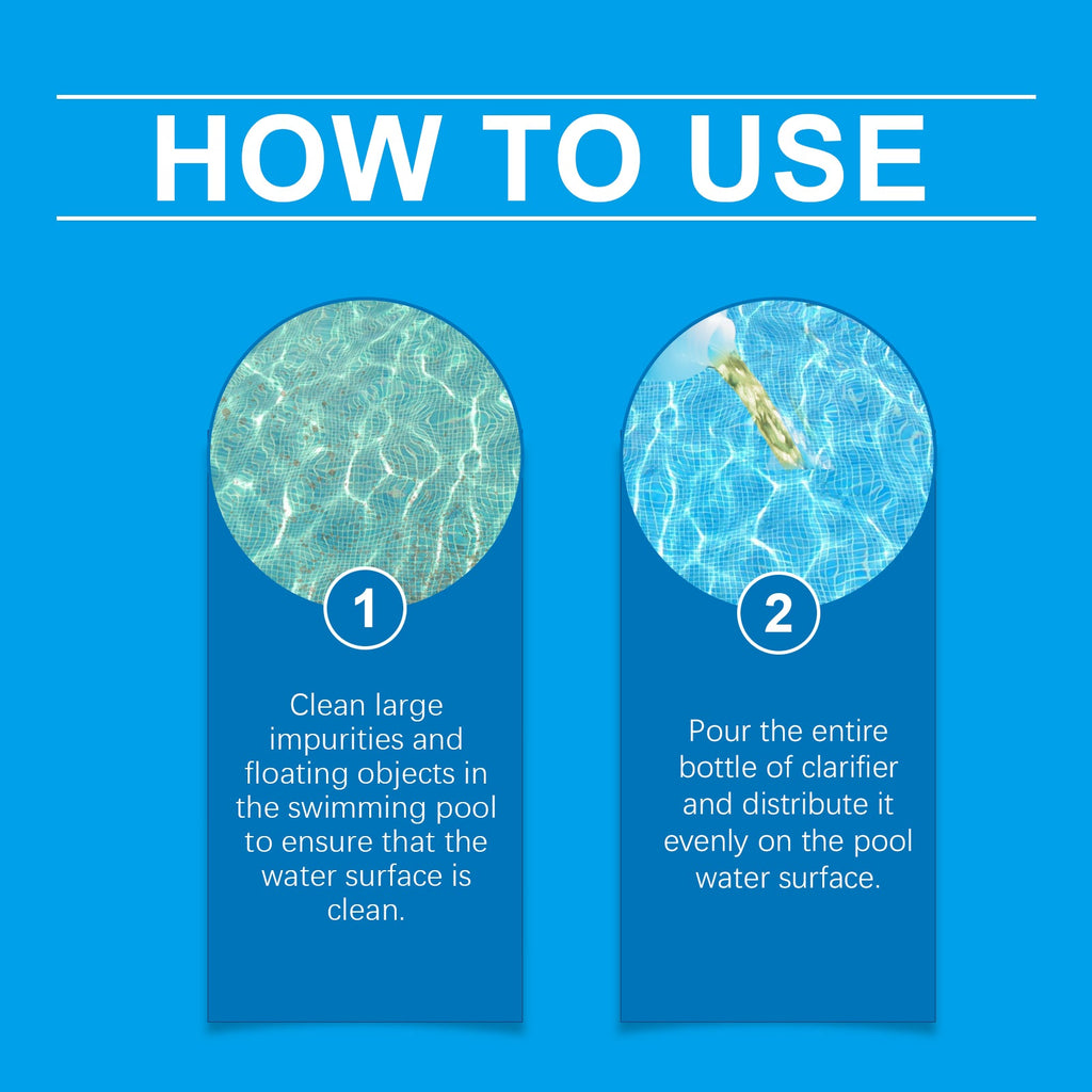 HozoneX Pool Water Clarifier Used to Improve the Water Quality of Home Public Outdoor Swimming Pools Cleaner