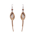 Women's Bohemian Shell Long Tassel Earrings