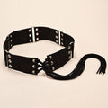 Knotted Belt With Long Tassels