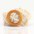 Vintage Wax Rope Hollow Woven Belt