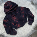 Women's Fashion Tight Back Lace-Up Corset Tie-Dye Top Set